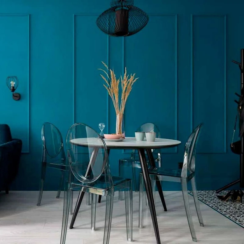 Heavenly Collection <br>Plastique Fumée Chaise Sans Bras