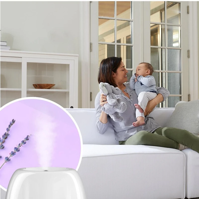 Vicks VUL500C 3-in-1 SleepyTimeᵀᴹ Ultrasonic Humidifier Diffuser Night-Light, 7 Night-Light Colours