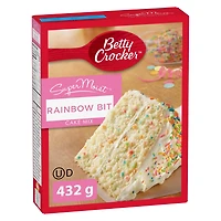 Betty Crocker SuperMoist Rainbow Bit Cake Mix, 432 g, 10 Servings