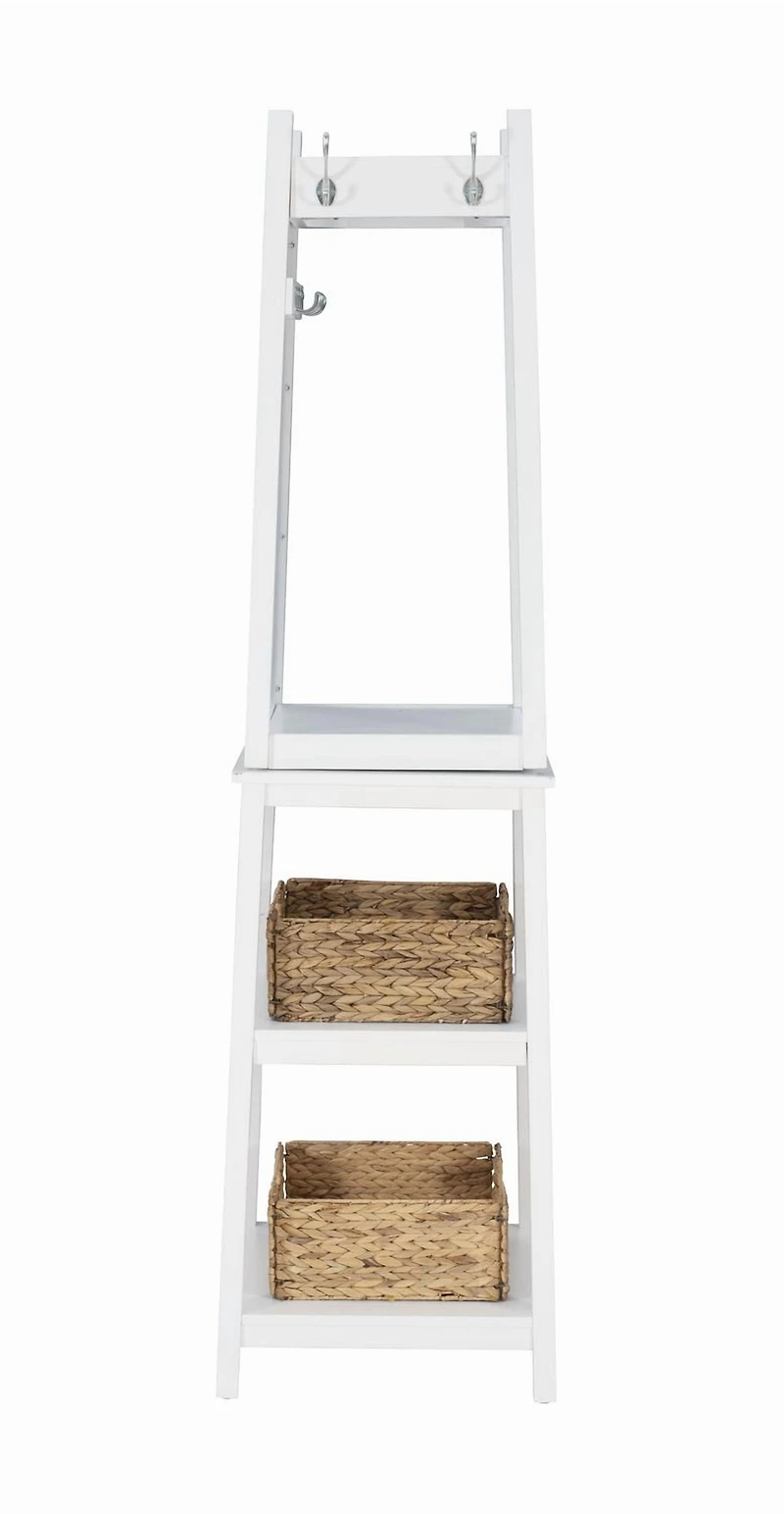 Helena Rotating Coat Rack, White