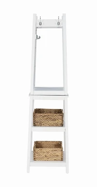 Helena Rotating Coat Rack, White