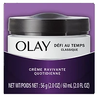 Crème ravivante quotidienne classique Olay Défi au temps, hydratant pour le visage, 60 mL 60 mL