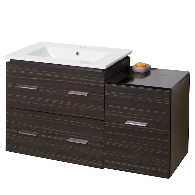 American Imaginations 37.75-in. W Vanity Set  Grey AI-1289
