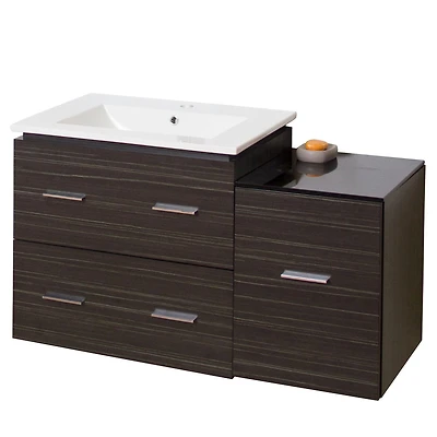 American Imaginations 37.75-in. W Vanity Set  Grey AI-1289