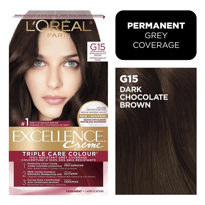 L'Oréal Paris Permanent Hair Colour Excellence Crème, 1 EA