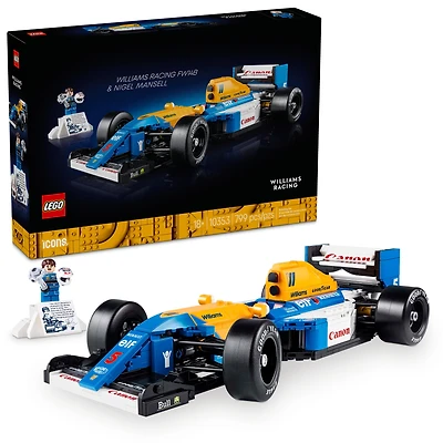 LEGO Icons Williams Racing FW14B & Nigel Mansell F1 Model Car Kit - Building Set for Adults, Ages 18+ - F1 DIY Craft for Display - Gift Idea for Fans of F1 - 10353, LEGO Williams Racing FW 10353