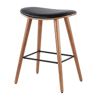 Tabouret de comptoir moderne milieu-du-siècle Saddle de LumiSource