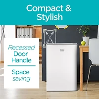 Black + Decker BCRK32W Réfrigérateur compact Energy Star Mini-réfrigérateur à porte simple avec congélateur, 3,2 pieds cubes, blanc