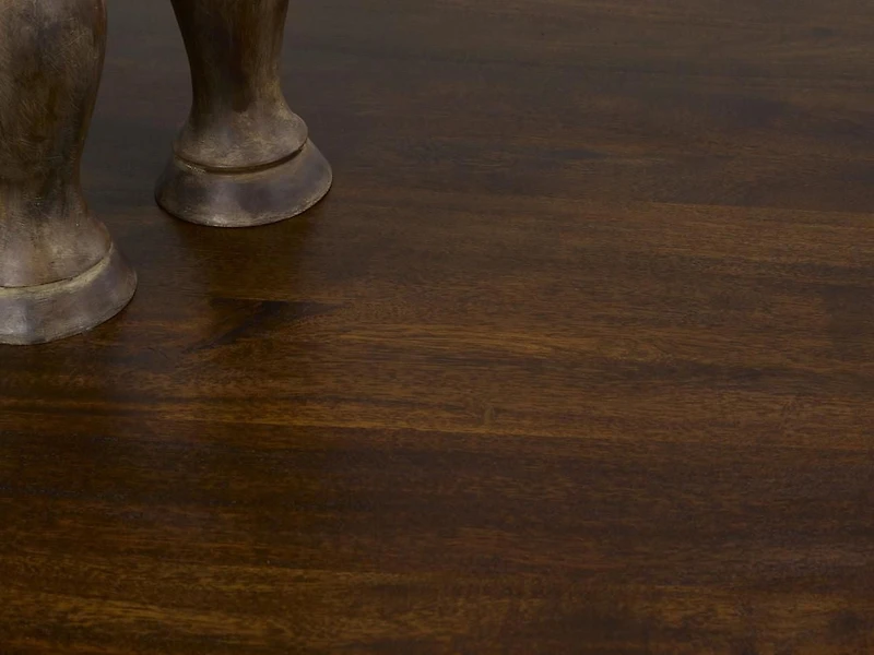 72" Live Edge Dining Table, Dark Oak