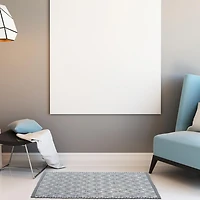 Tapis Diamant Tissé À La Main 30" X 48" Gris