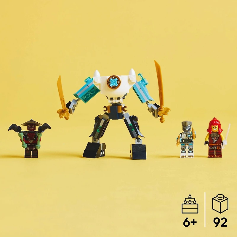 LEGO Ninjago L’armure-robot de combat de Zane 71827 Ensemble de construction (92 pièces)