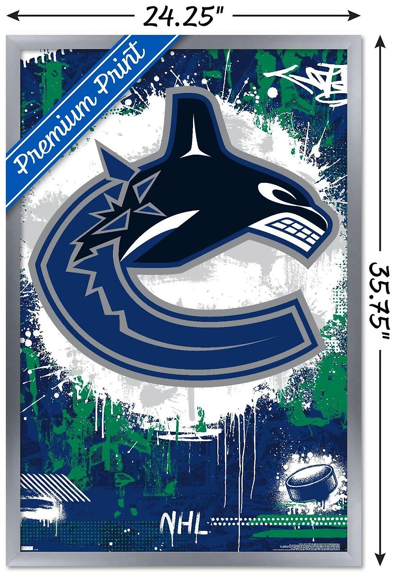 NHL Vancouver Canucks - Maximalist Logo 23 Wall Poster