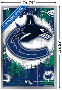 NHL Vancouver Canucks - Maximalist Logo 23 Wall Poster