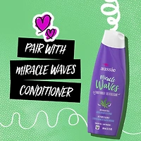 Aussie Miracle Waves Anti-Frizz Hemp Paraben-Free Shampoo, 778 mL