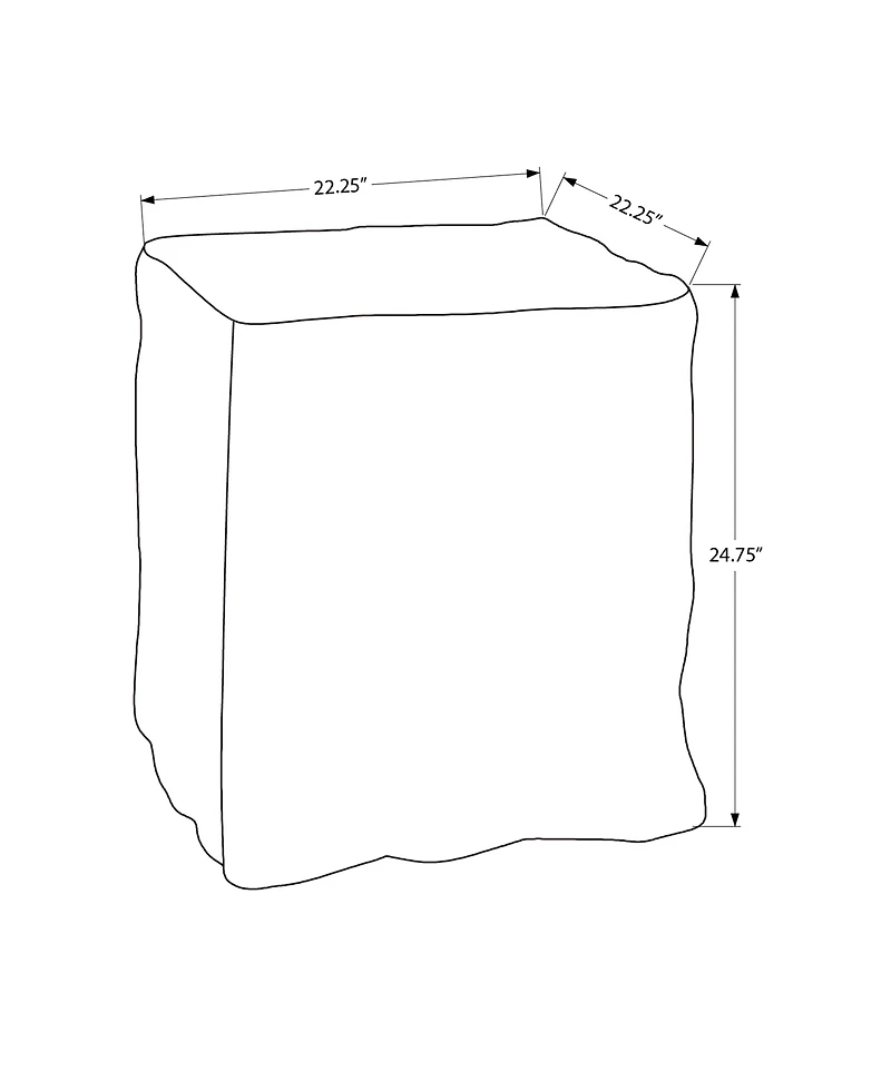 Monarch Specialties - Table D'Appoint, 25"H, Intérieur Ou Extérieur, Bout, Table De Nuit, Table D'Appoint, Carré, Salon, Chambre À Coucher, Blanc, Contemporain, Moderne