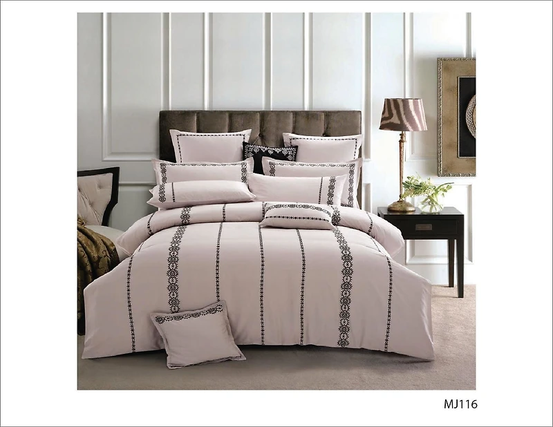 Johnson Home 200 TC Fashion Bedding Cotton Yarn Duvet Cover Sets (Queen)