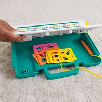 Fisher-Price-Bureau Apprentissage et Dessin-tablette écriture, FISHER-PRICE-LEARN-AND-DOODLE-DESK