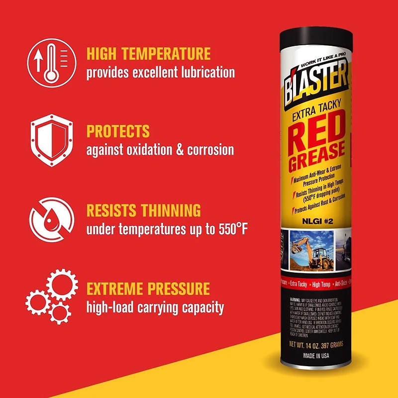 Graisse rouge Blaster Extra Tacky - Paquet de 10