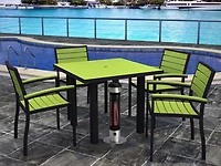 Chauffage d'extérieur portable électrique ENERG + HEA-21212  Infrared 1000W, Argent