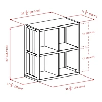 Timothy shelf 2 x 2 Cube with Wainscoting Panel