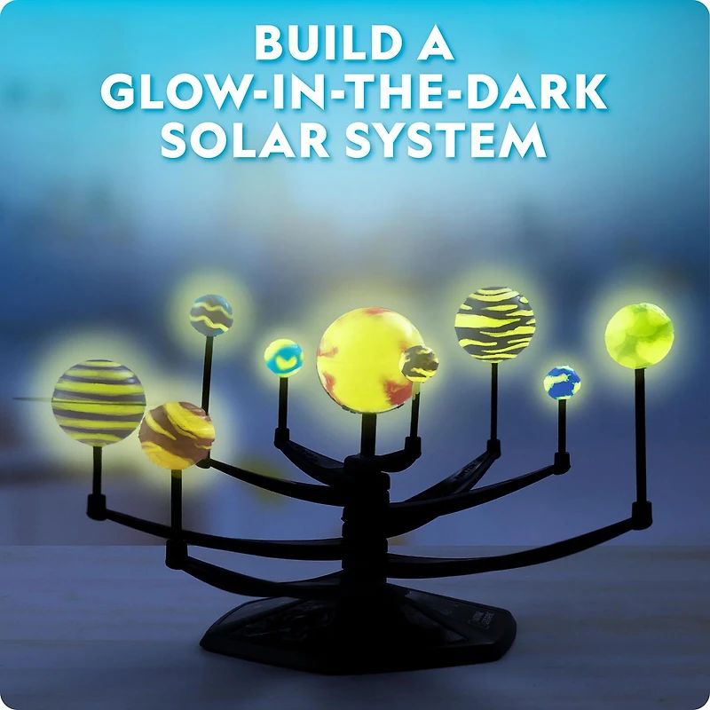 National Geographic: Glow in the Dark Solar System – Educational STEM Kit for Kids Ages 6+, Solar System
