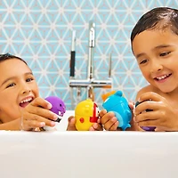 Munchkin CleanSqueeze™ Jouet de bain anti-moisissure Squirts, pingouin/morse, paquet de 2