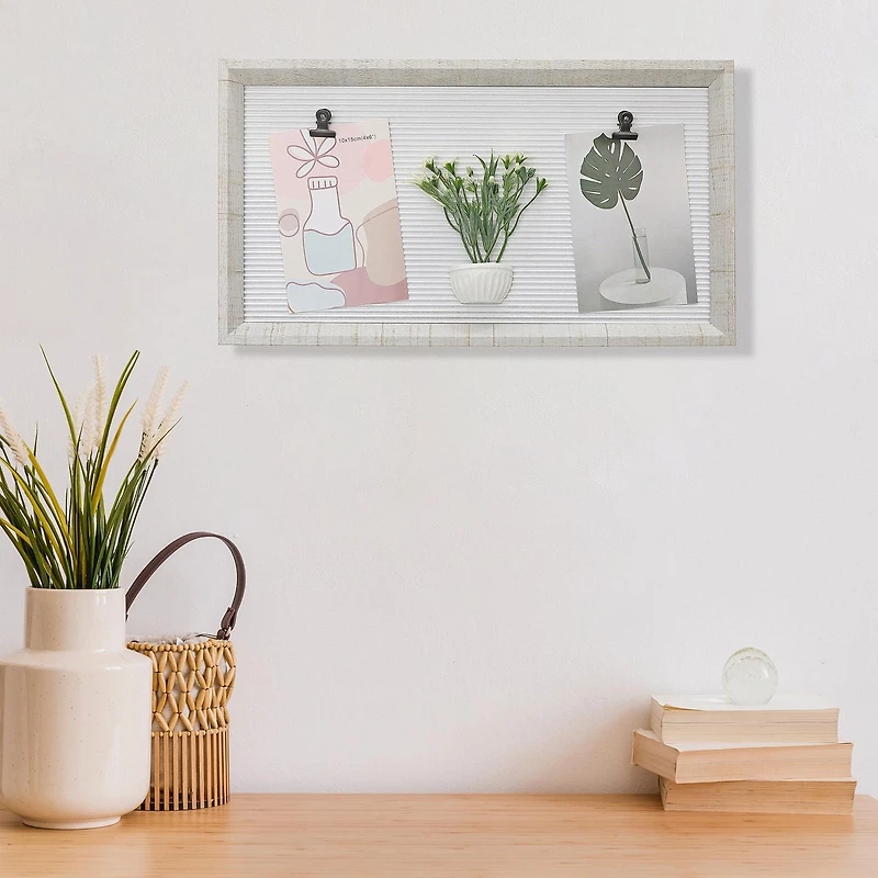 MDF Collage Clip Frame With Faux Plants 4X6