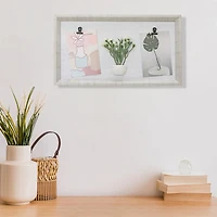 MDF Collage Clip Frame With Faux Plants 4X6