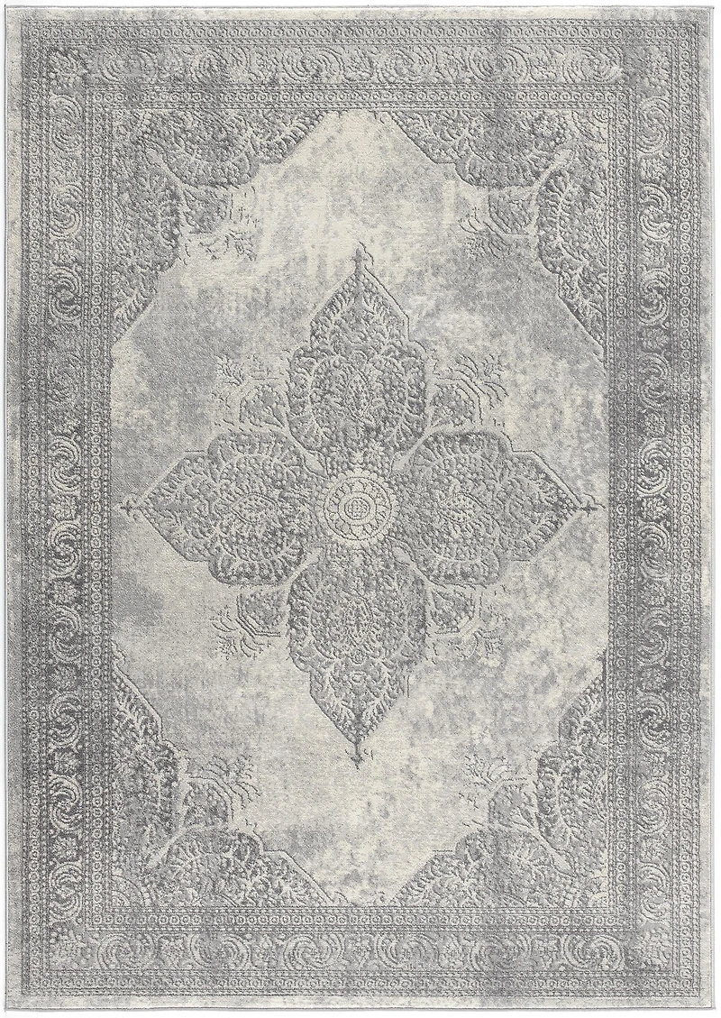 Tapis d'intérieur marocain Rug Branch Havana 2' x 3' (Taille exacte : 2'3" x 3'), gris beige, style sud-ouest - Entrée, couloir, salle de bain et cuisine