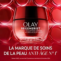 Olay Face Cream, Regenerist Micro-Sculpting Cream Face Moisturizer, Fragrance-Free - Hydrating, Anti-Aging, Anti-Wrinkle, Skin Care - Hyaluronic Acid, Niacinamide 50mL