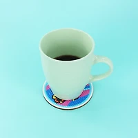 UNIQUE CREATIV CRAFT Diamond Art Coaster Kit – Butterfly, 6 pcs, Age 8+, Beginner, 10.2 cm, DIAMD COASTER BTRFLY