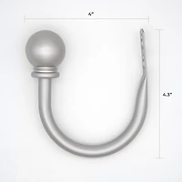 Embrasses à rideaux boules nickel Mainstays (lot de 2)