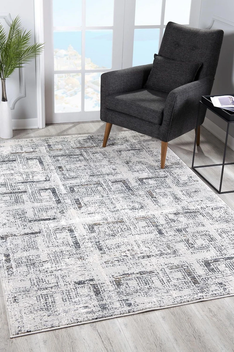 Tapis géométrique moderne de la collection Mirage de Rug Branch