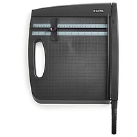 Massicot guillotine X-ACTO en plastique, coupe-papier portable avec poignée de transport, capacité de 10 feuilles, noir