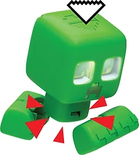 Minecraft-Figurine Creeper, Mon Animal de Compagnie Avec ses effets sonores et lumineux et sa fonction d’explosion, le jouet Minecraft Creeper, Mon Animal de Compagnie donne l’impression d’être au cur du jeu !