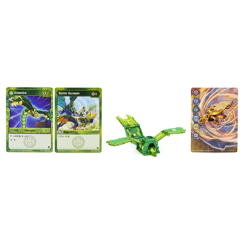 Bakugan Geogan, Insectra, Geogan Rising Collectible Action Figure and Trading Cards