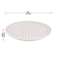 Mainstays Alessandra Brown 4-pack Stoneware Dinner Plate Set, 10.2", MS DINNER PLATE BROWN