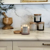 Bougie parfumée en pot ombré à 2 mèches à la cire de paraffine 12 oz Better Homes & Gardens, Lavande et limonade Mélange de cire de paraffine