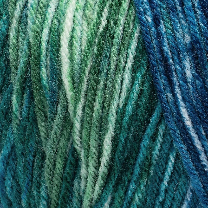 Red Heart® Super Saver® Bitty Stripes™ Fil, Acrylique #4 Moyen, 10oz/283g