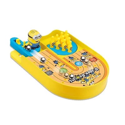 Epoch Games Minions U-Turn Bowling, jeu d'action miniature sur table pour les 4 ans et plus