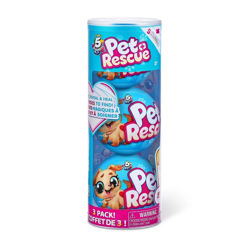 Capsule mystère Pet Rescue série 1 à collectionner (3pk) 5 Surprise