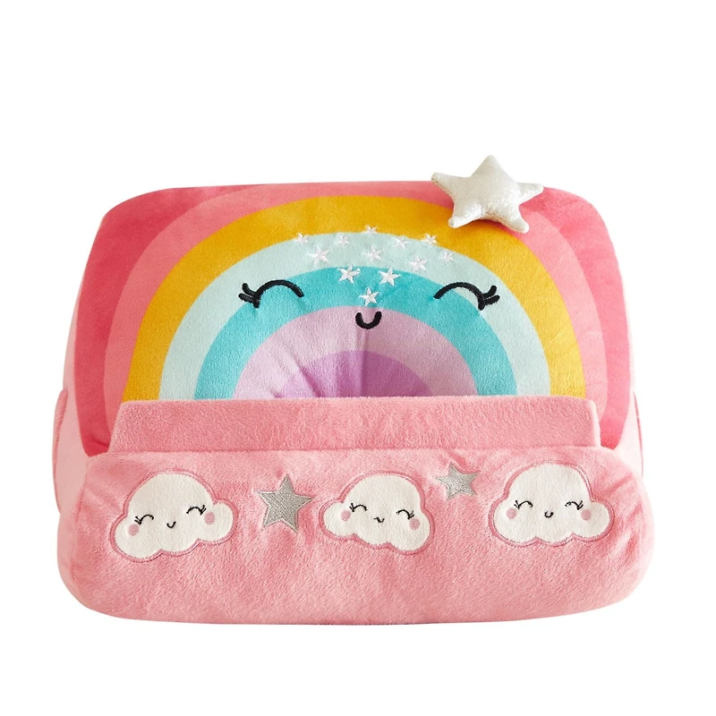 Heritage Kids Rainbow Plush Bean Tablet Pillow