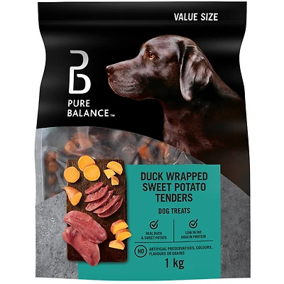 Pure Balance Duck Wrapped Sweet Potato Tenders Dog Treats, 1 kg
