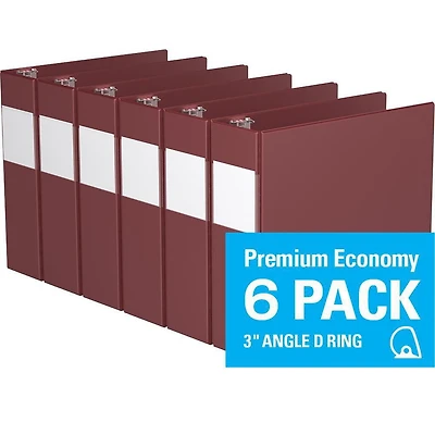 Davis Group, Premium Economy, D Ring, Binder, 6 Pack