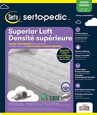 Couvre-matelas Serta Superior Loft disponible en Double, Queen et King