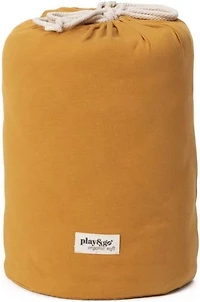 Play & Go - Tapis de Jeu Bio 3-en-1 Chai Tea Mustard – Certifié GOTS - Sac de Rangement et Sac à Couches – Diamètre 140 cm – Doux et Confortable pour Nouveau-né à Tout-Petit –  Facile à Transporter Pa