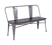 Banquette en bois Tolix