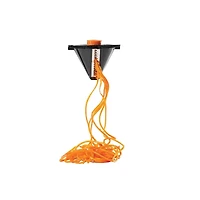 Starfrit Spiraliseur électrique - Deux lames - Fines spirales et rubans - Poussoir - Pour fruits et légumes - 60 W - Noir