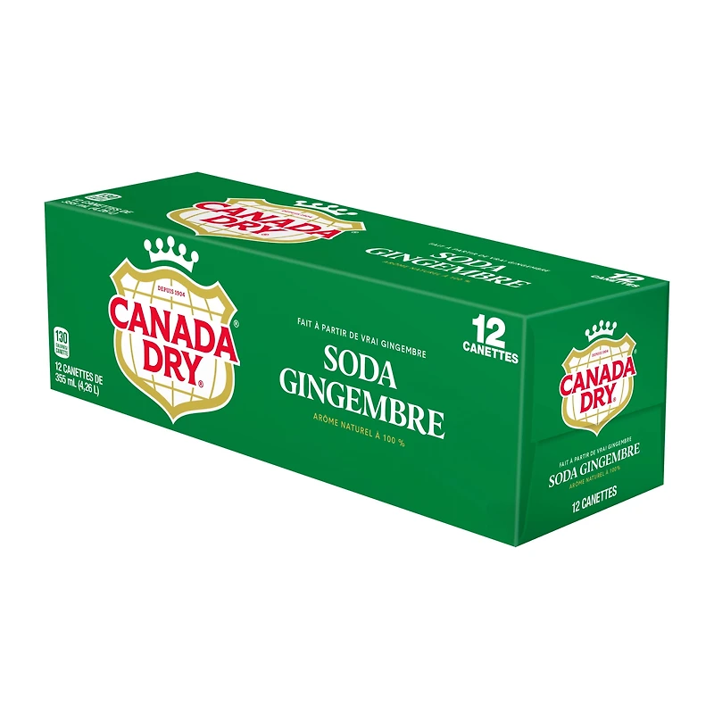 Canada Dry® Ginger Ale 355 mL Cans, 12 Pack, 12 x 355 mL