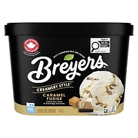 Crème Glacée Légère Breyers Caramel et Fudge 1.41 L